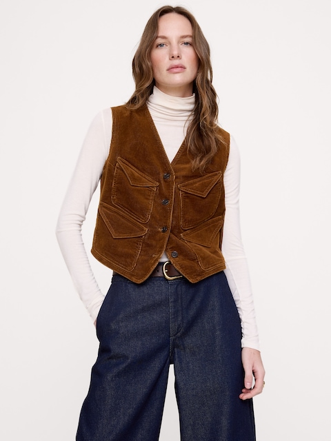 Corduroy Pocket Vest
