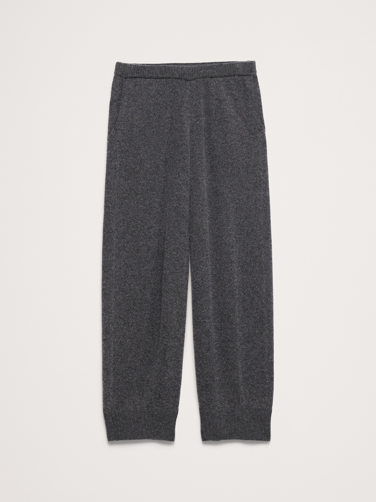 Женские брюки Banana Republic Merino-Cotton Barrel Sweater Pant, цвет: Угольный серый — фото 4