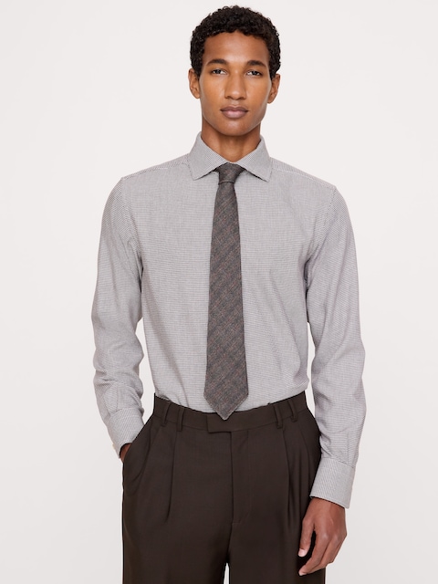 Slim-Fit Cotton-Cashmere Dress Shirt