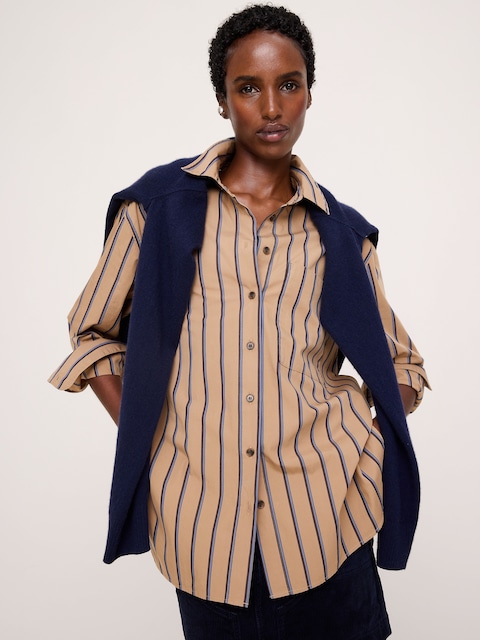 The Oversized Shirt in Cotton Poplin