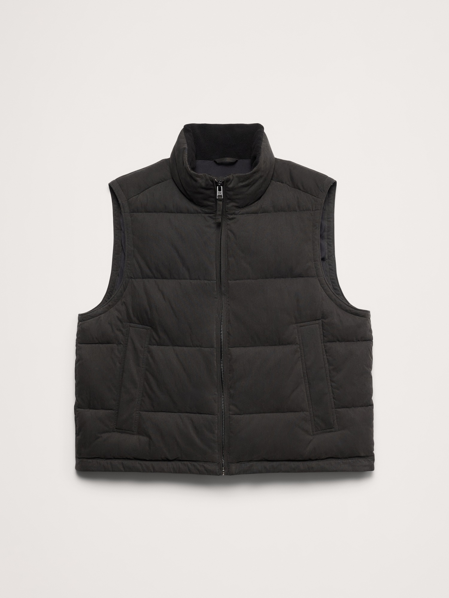 Мужской жилет Banana Republic Quilted Puffer Vest, цвет: Чёрный — фото 4