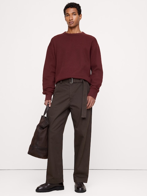 Alpine Thermal Crew-Neck Almond-Stitch T-Shirt