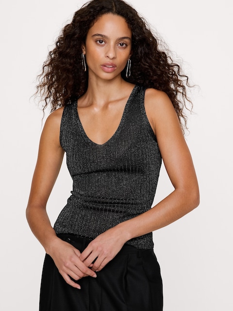 Metallic Sweater Tank