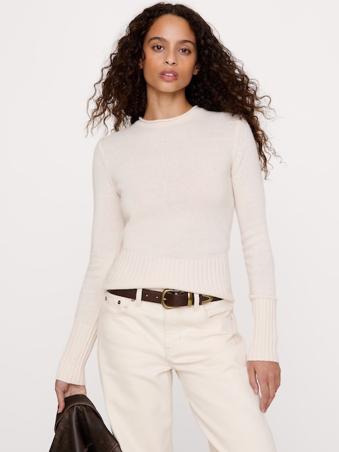 The Fireside Roll-Neck Sweater in Wool-Cotton