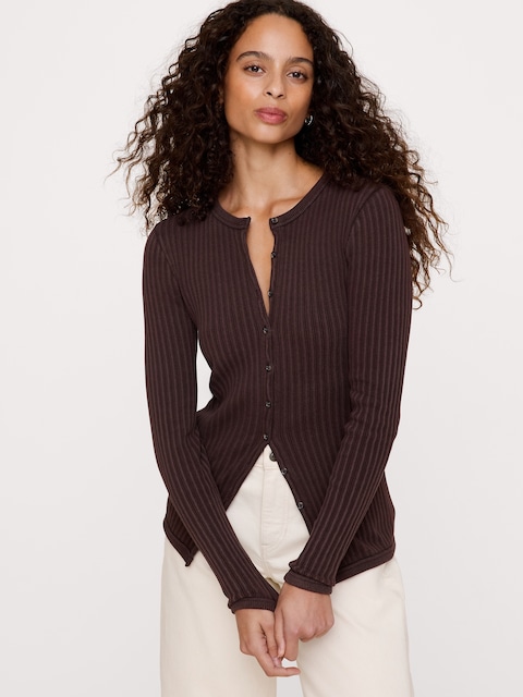 Ribbed Cardigan
