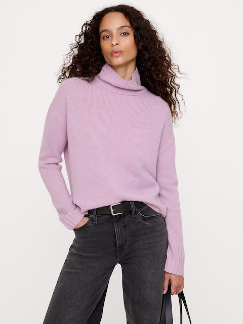 Oversized Cashmere Turtleneck Sweater