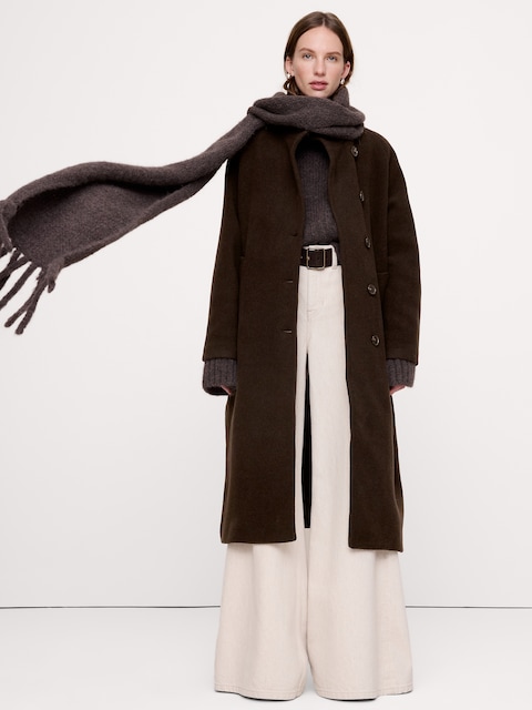 Italian Wool-Blend Top Coat