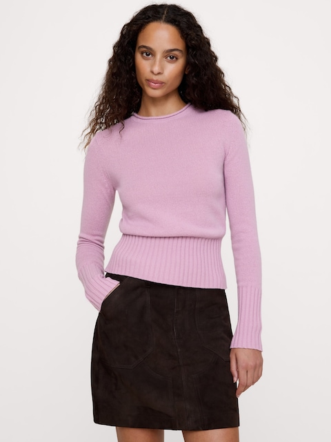 The Fireside Roll-Neck Sweater in Wool-Cotton
