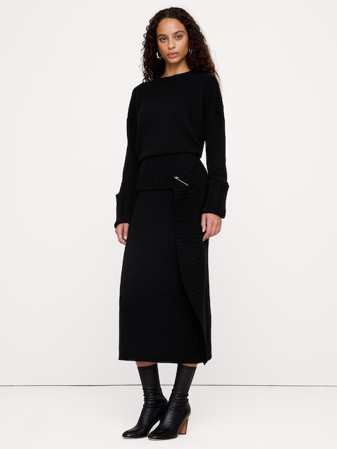 Merino-Cotton Maxi Sweater Dress