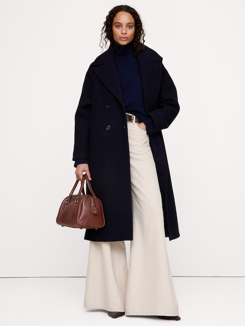Wool-Blend Top Coat