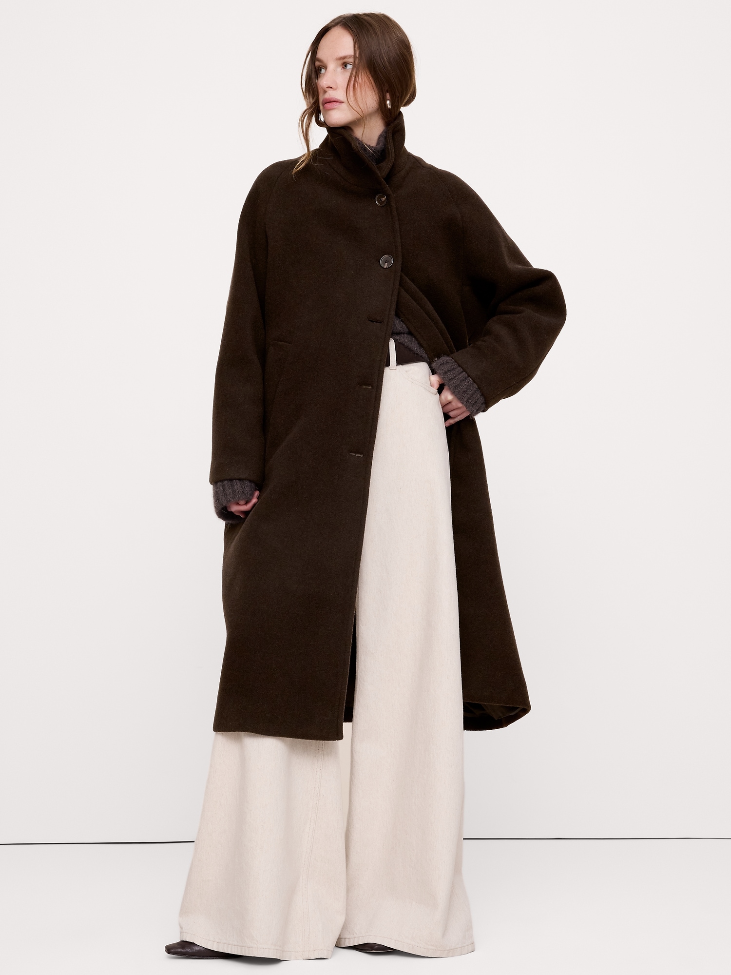 Italian Wool-Blend Top Coat