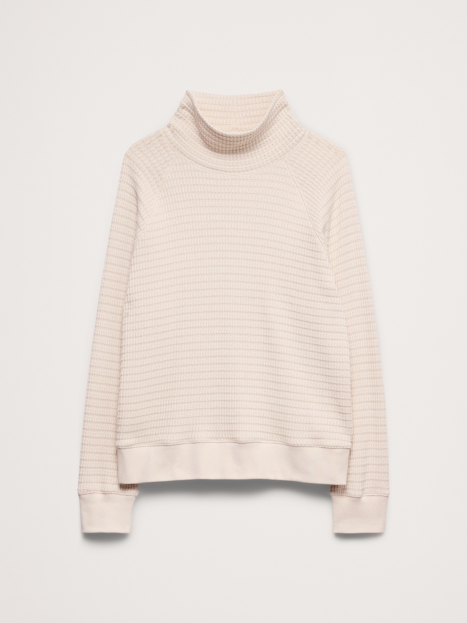 Мужская футболка Banana Republic Alpine Thermal Turtleneck Bamboo-Stitch, цвет: Кремовый белый — фото 4