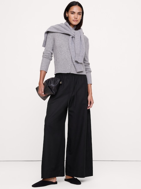 TENCELâ„¢-Cotton-Linen Pull-On Pant
