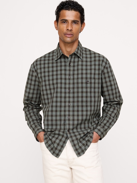 Relaxed-Fit Washed Cotton Poplin Shirt