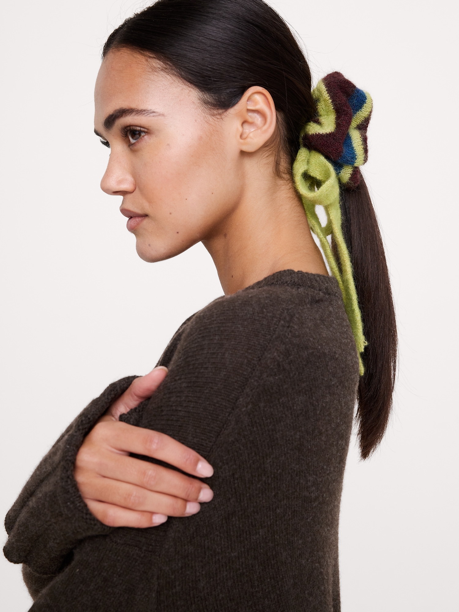 Italian Fairisle Sweater Scrunchie