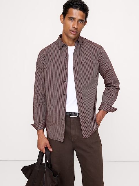 Standard-Fit Cotton Oxford Shirt