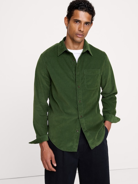 Standard-Fit Lightweight Corduroy Shirt