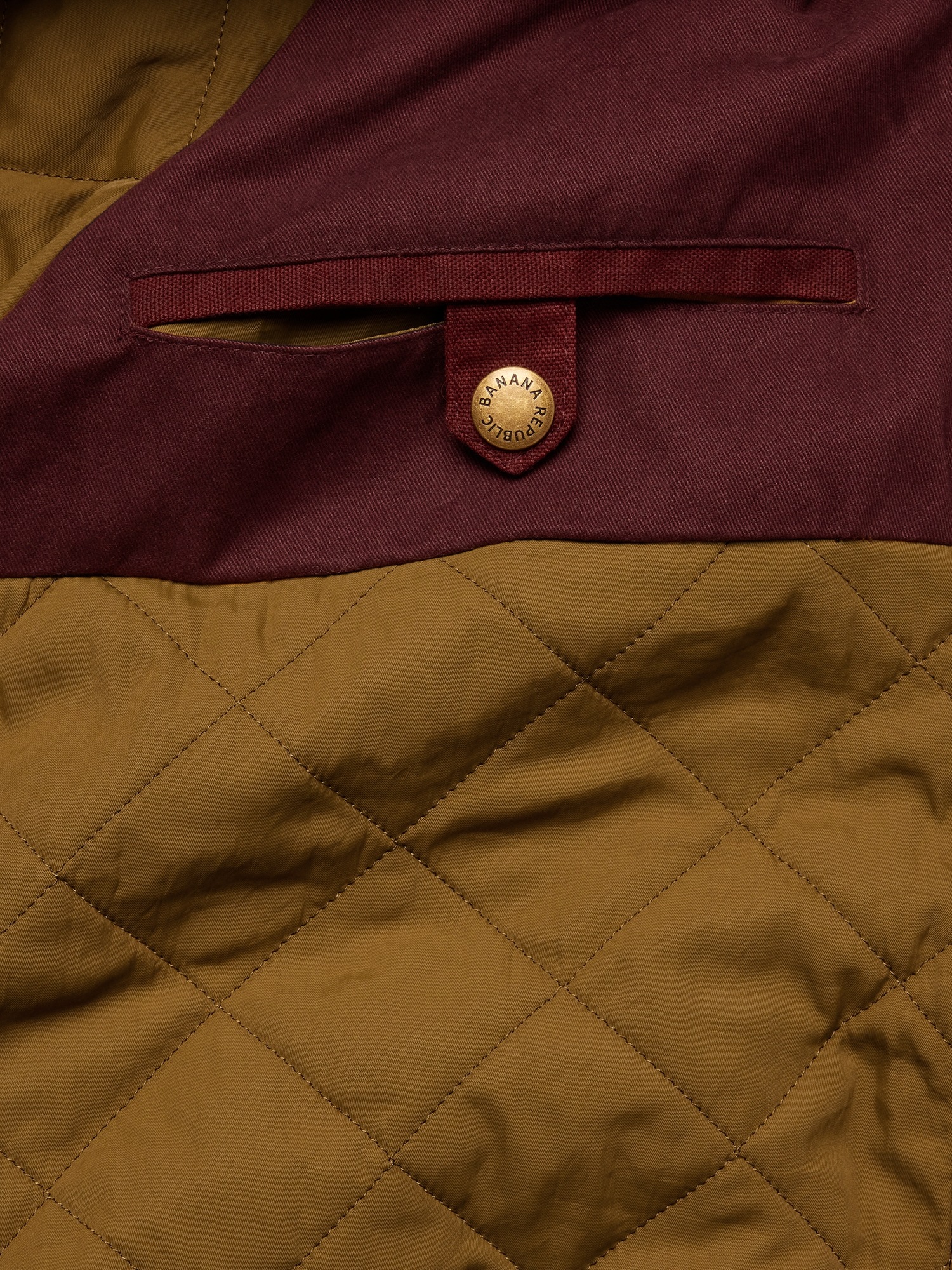 Мужская куртка Banana Republic Archive Reissue Waxed Cotton Canvas, цвет: Бордовый — фото 6