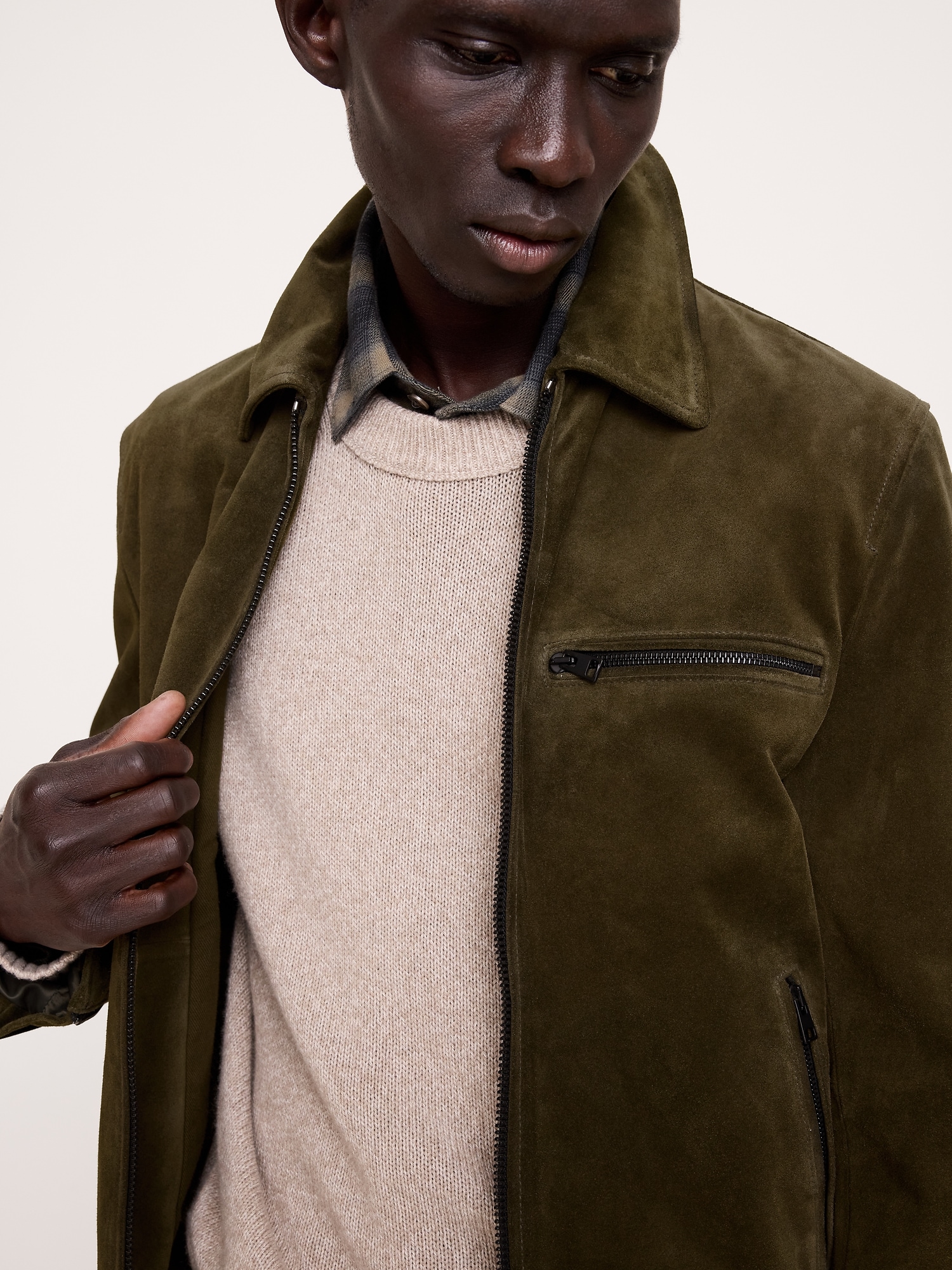 Italian Suede Racing Jacket