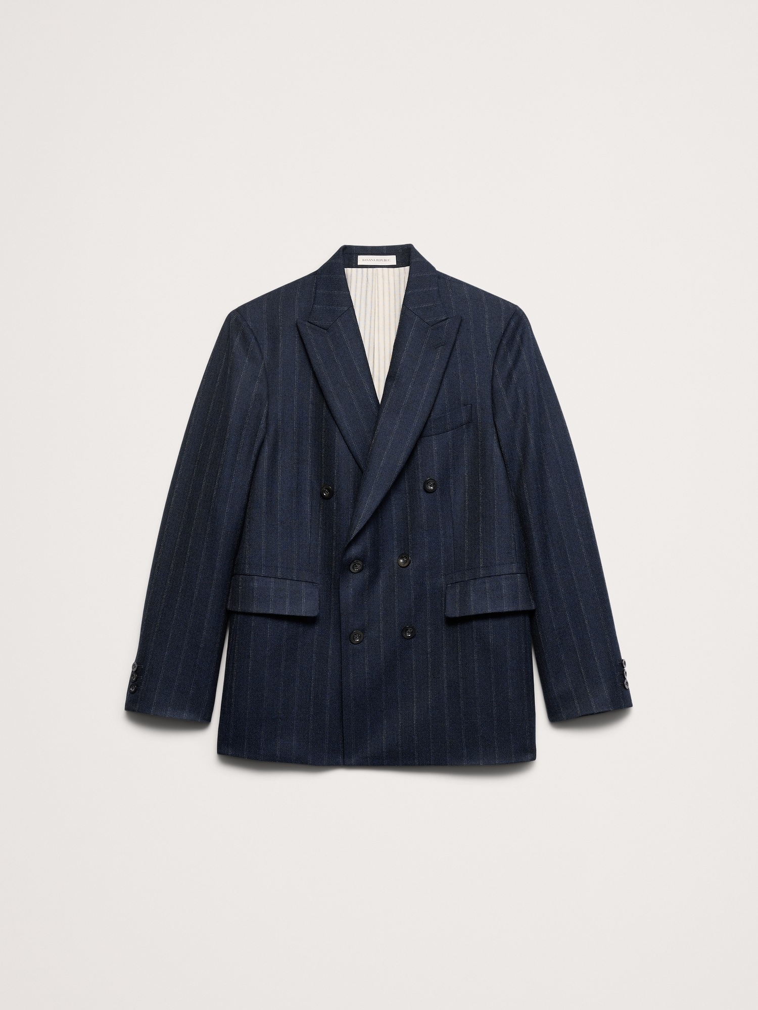 Мужской пиджак Banana Republic Wool Herringbone Sport Coat, цвет: Тёмно-синий — фото 4