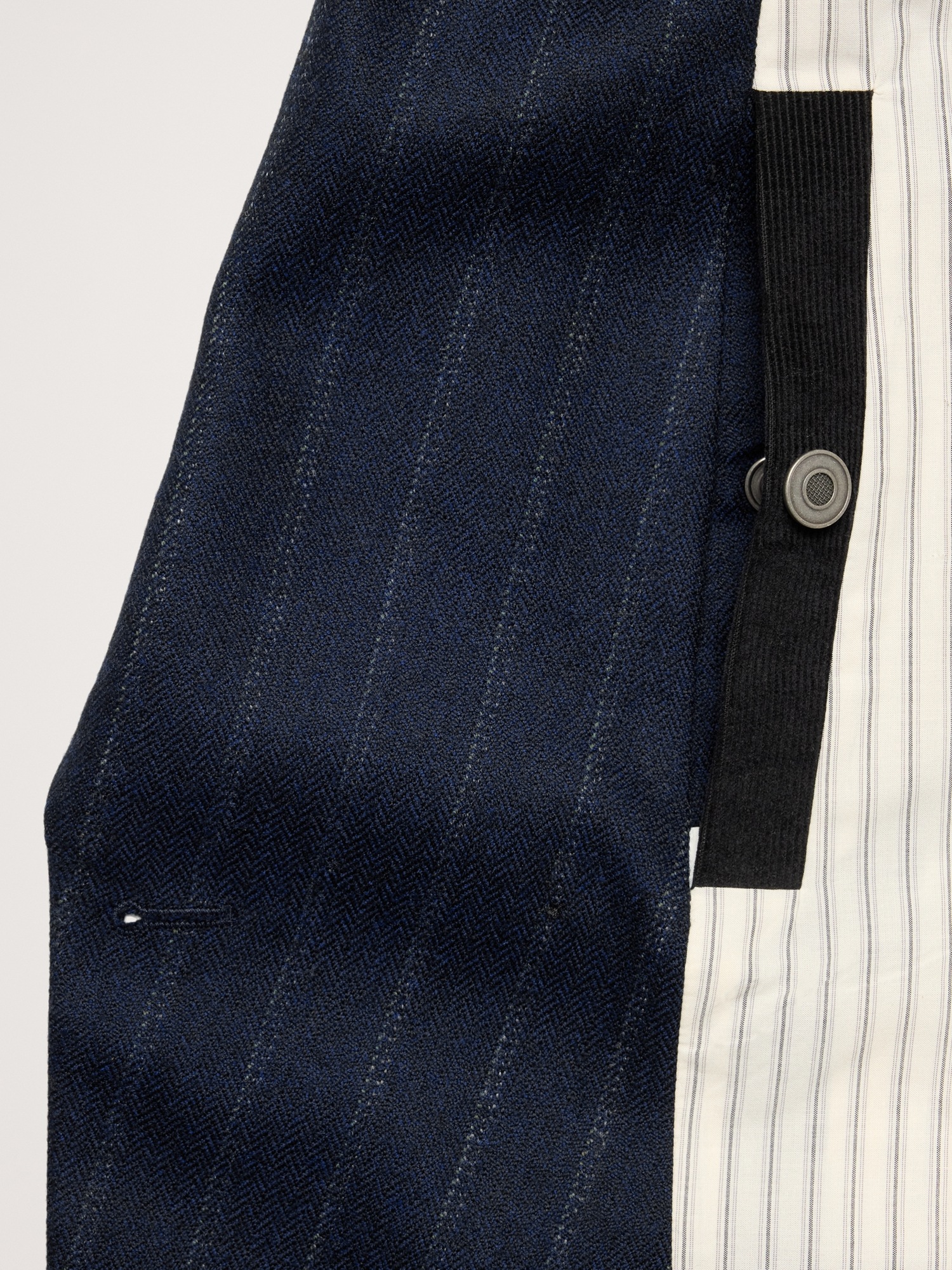 Мужской пиджак Banana Republic Wool Herringbone Sport Coat, цвет: Тёмно-синий — фото 5