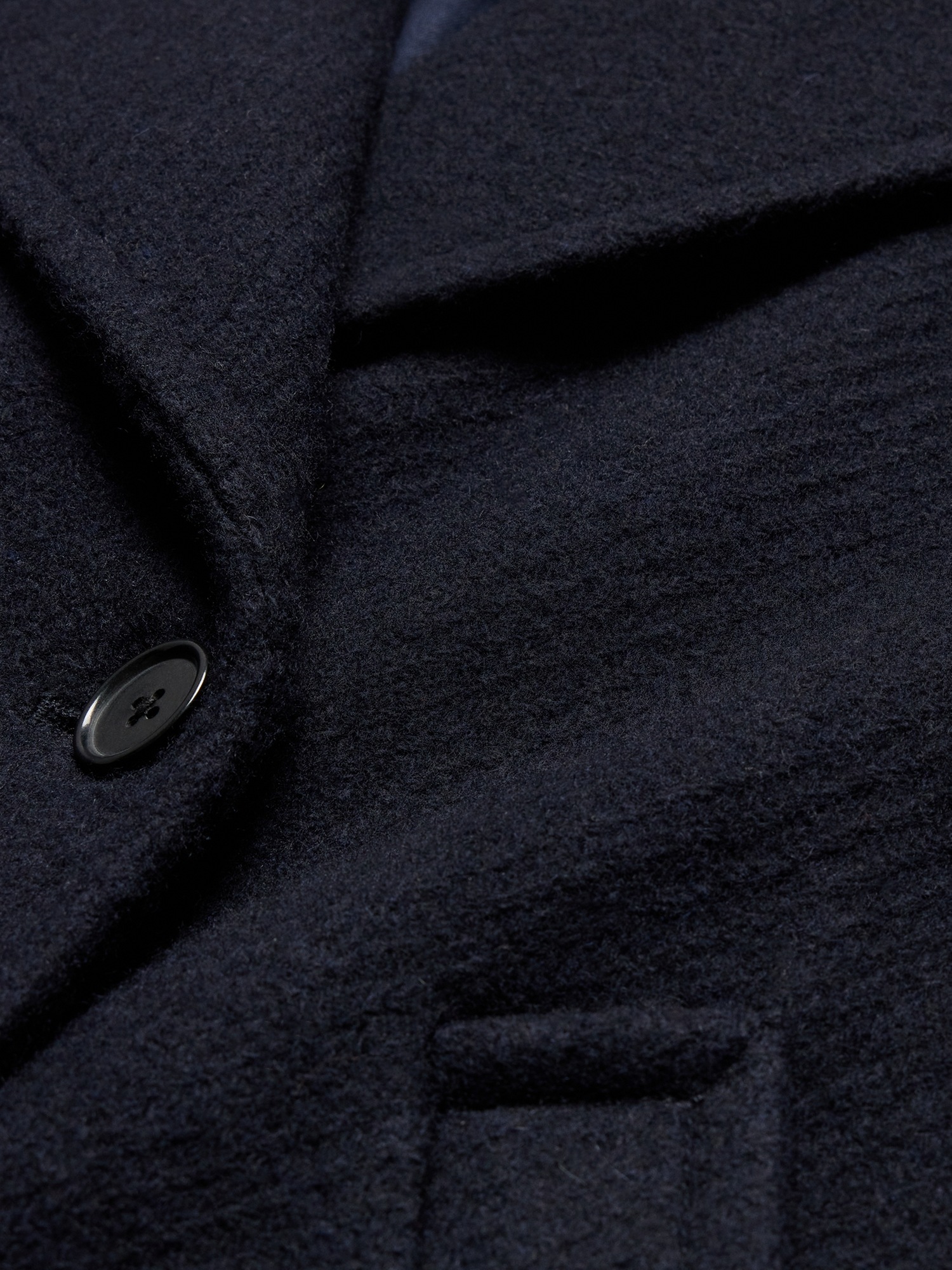 Женское пальто Banana Republic Wool-Blend Top, цвет: Тёмно-синий — фото 5