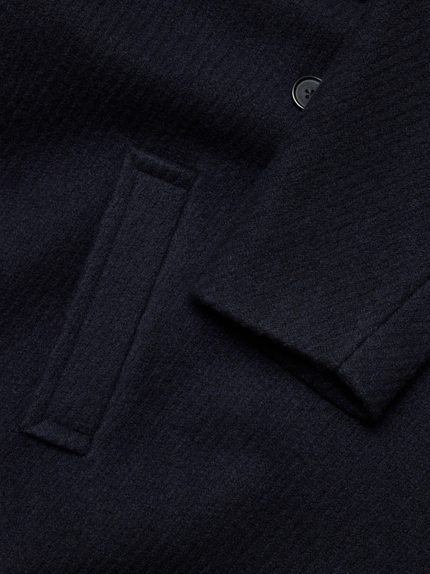 Женское пальто Banana Republic Wool-Blend Top, цвет: Тёмно-синий — фото 6