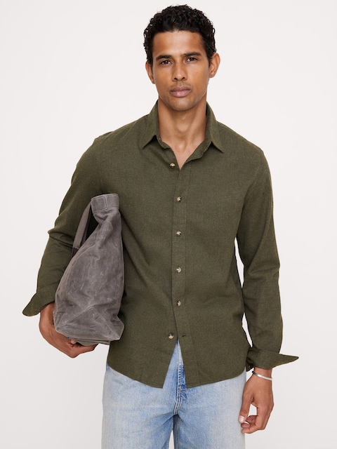 Lightweight Brushed Flannel Shirt