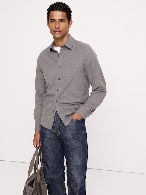 Lightweight Brushed Flannel Shirt