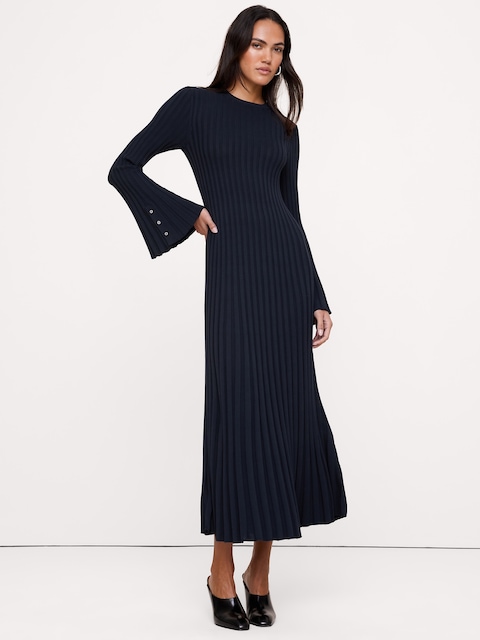 Sculpted Ribbed Maxi Dress
