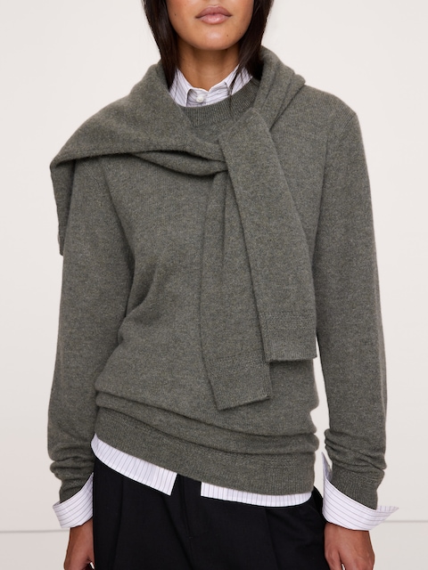 Lightweight Cashmere Crew-Neck Sweater