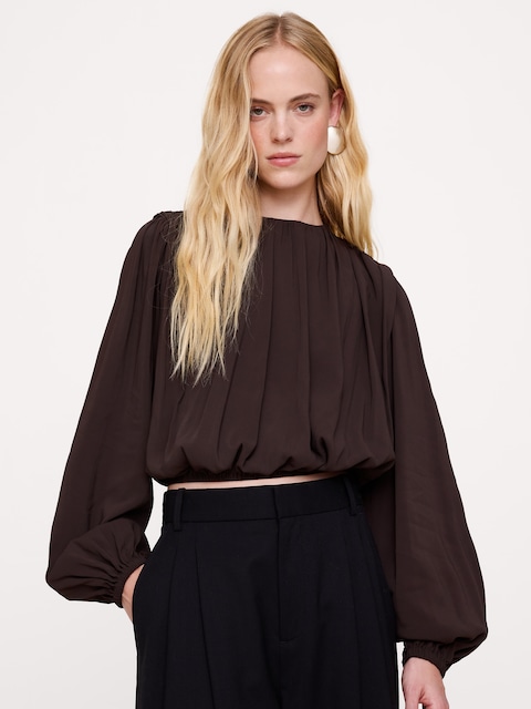 Georgette Cropped Top