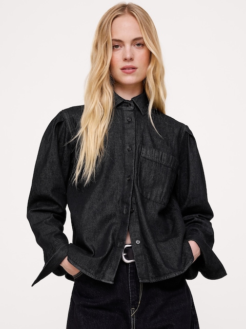 Relaxed Cotton Utility Shirt