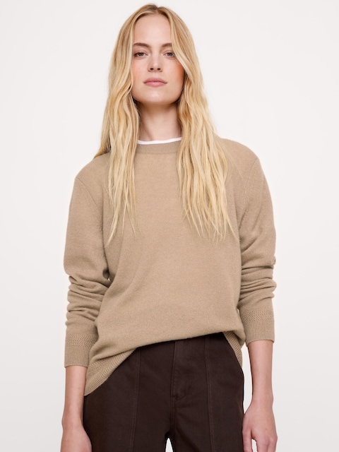 Lightweight Cashmere Crew-Neck Sweater