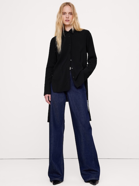 Georgette Tie-Back Blouse