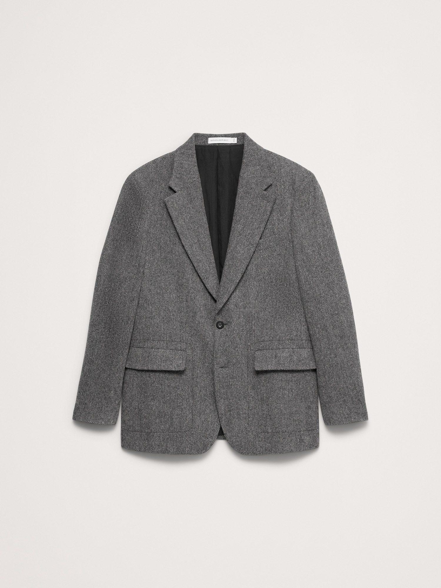 Мужской пиджак Banana Republic Charcoal Tweed Suit, цвет: Угольный серый — фото 3
