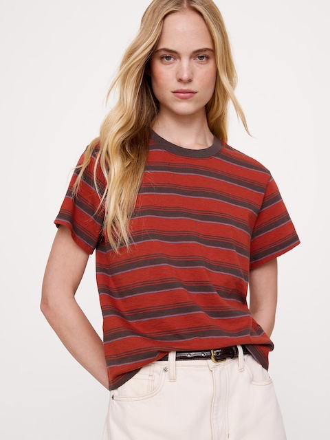 Cotton Slub Crew-Neck T-Shirt