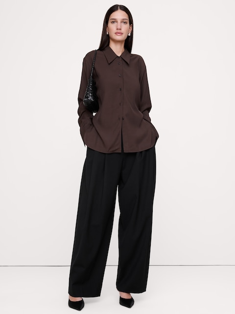 Drapey Twill Tunic